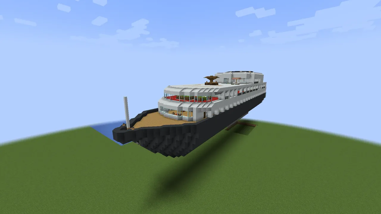 Cruise ship with submarine