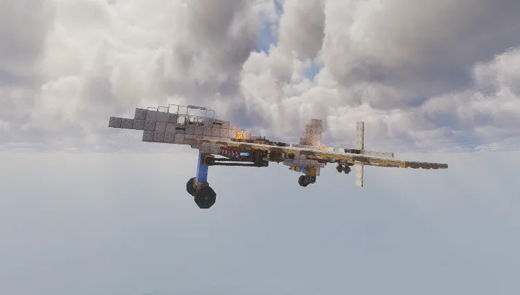 Aircraft built with the Create: Aeronautics mod