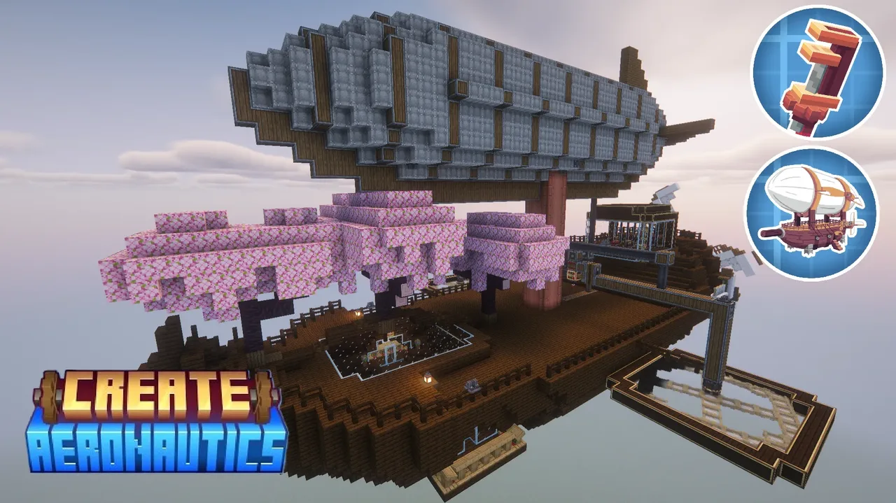 a huge airship  No fuel needed!