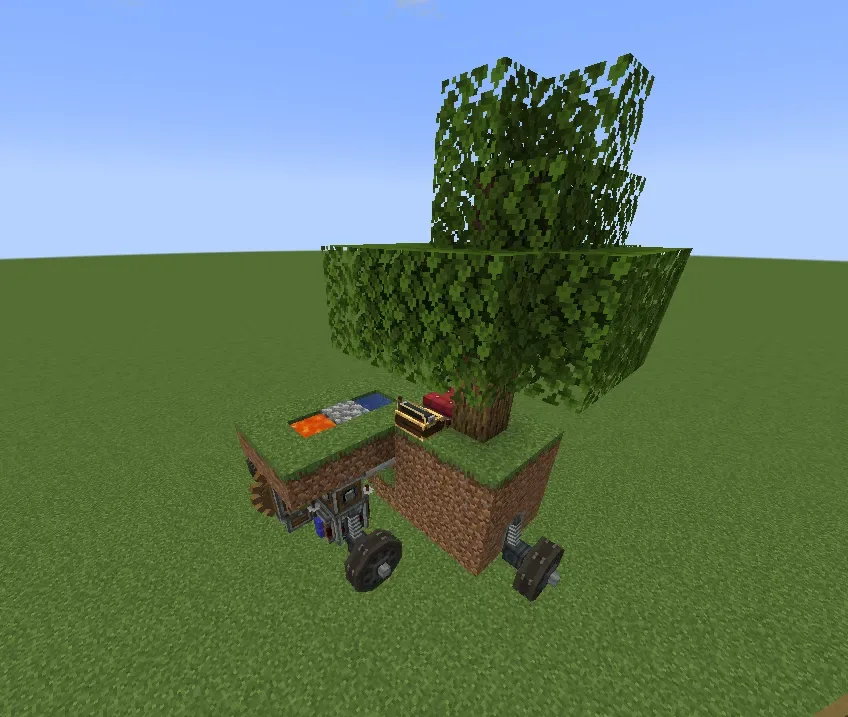 Skyblock diesel car