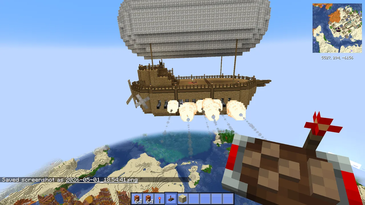 Battle Airship with working cannons