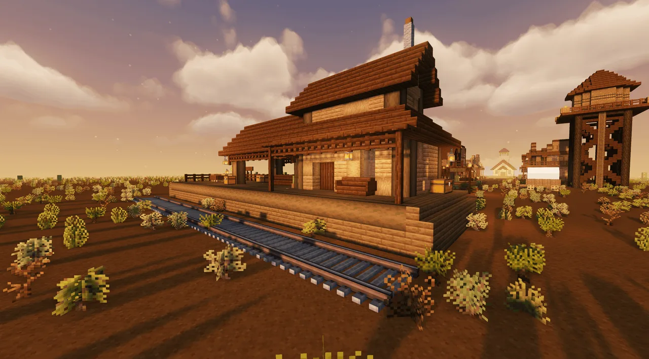 Wild west train station