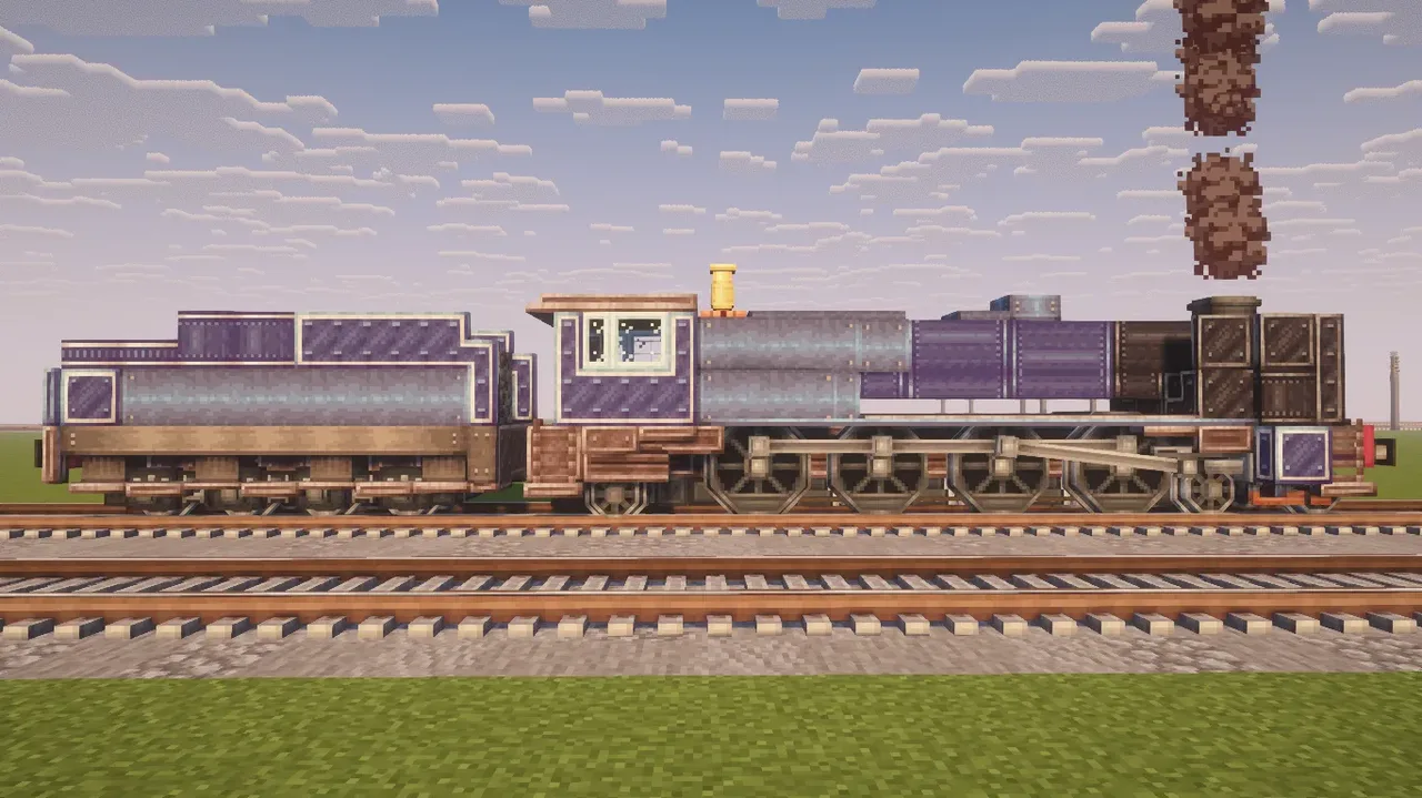 Royal Blue 4-8-2 Steam Locomotive