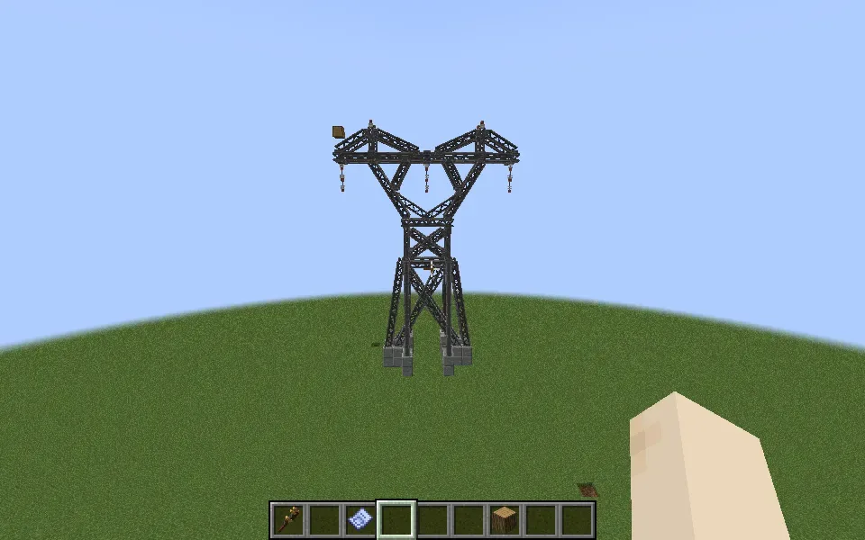 Small high-voltage transmission tower