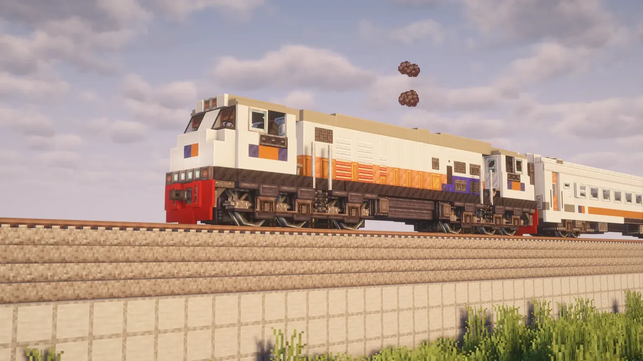 GE CM20EMP (CC206) Indonesian Diesel-Electric Locomotive