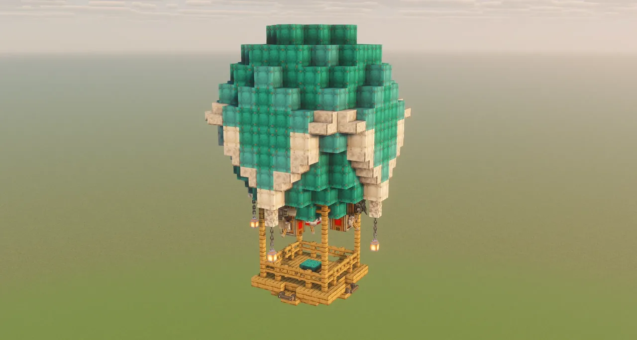 Easy Hot Air Balloon (Survival Friendly / No Addons)