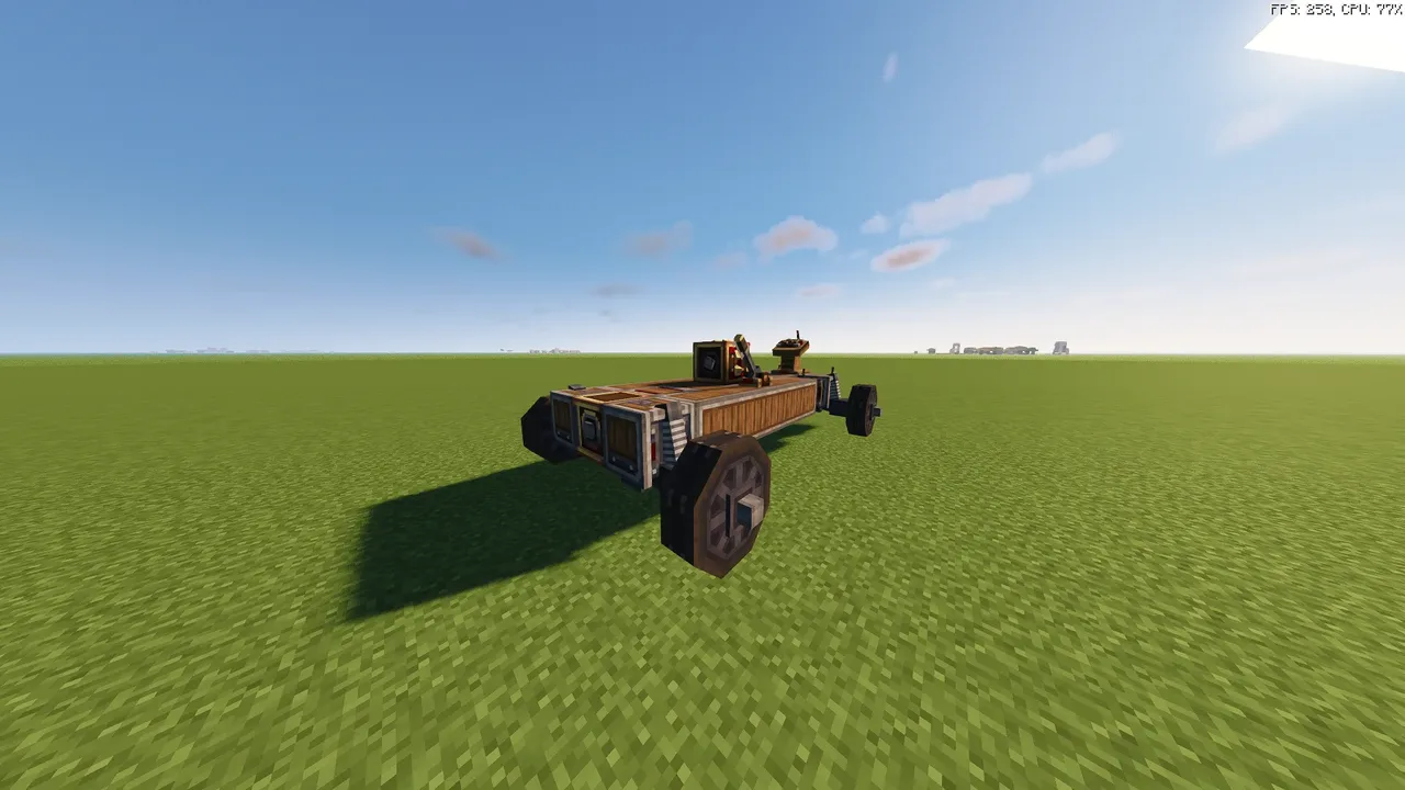 Really fast car for traveling of flat area ( 60m/s)