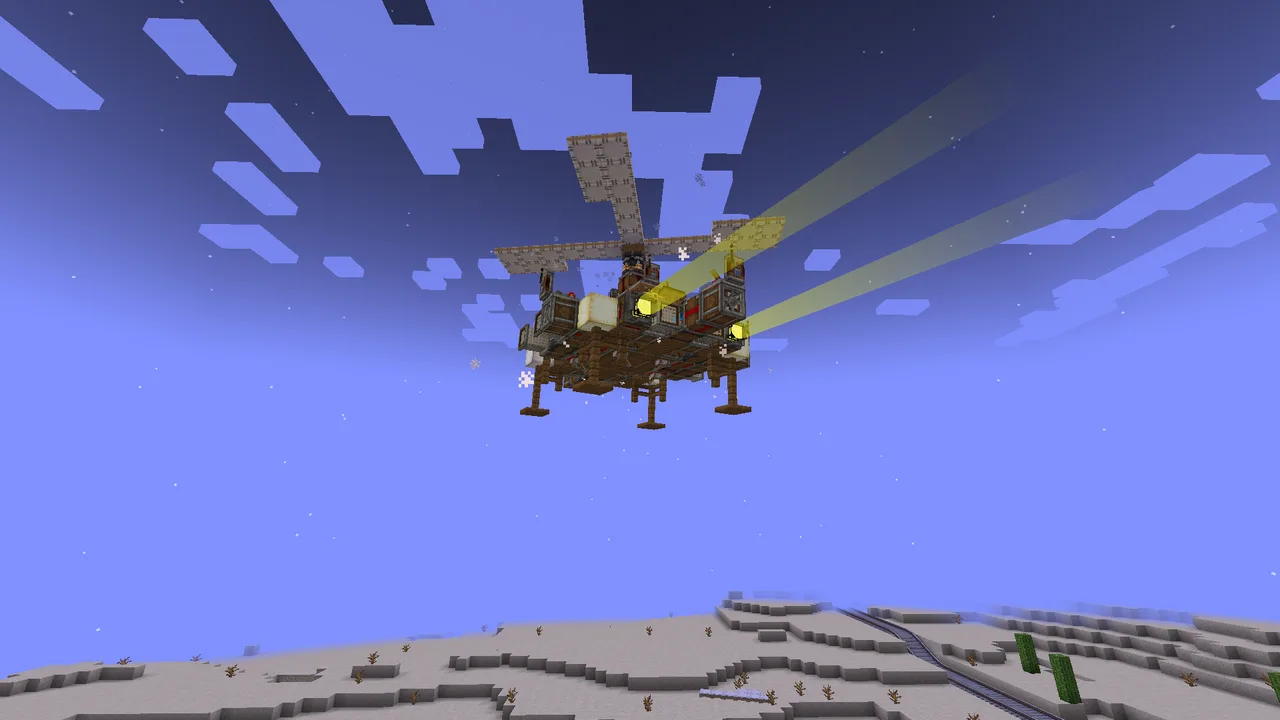 Wooden drone for game start (survival friendly)